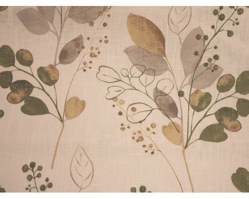 Cotton Linen Fabric - Ruscus Green